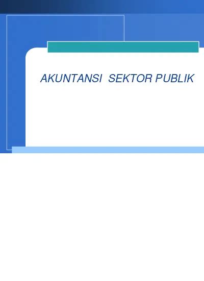 Akuntansi Sektor Publik