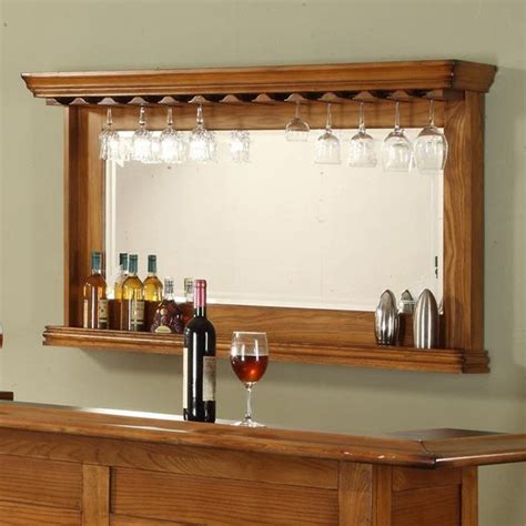 Have To Have It Burnished Oak Back Bar Mirror 59999 House Decor