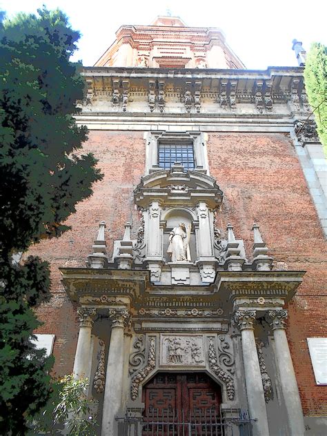 Iglesia De San Andrés Fachada Que Da Al Jardín Antes Cementerio