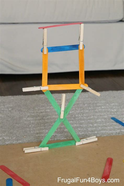 5 Engineering Challenges With Clothespins Binder Clips And Craft