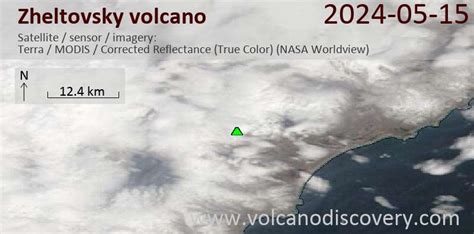 Latest Satellite Images Of Zheltovsky Volcano Volcanodiscovery