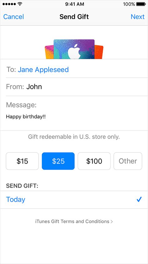Learn what you can buy with your apple id. Send iTunes Gifts via email - Apple Support