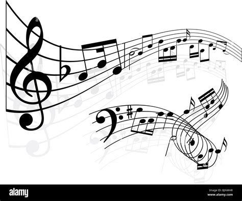 Music Notes Black And White Stock Photos And Images Alamy