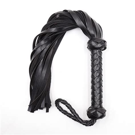 Whip Sex Toy For Couple Adult Game Sexy Whip Leather Flirt Toys Black