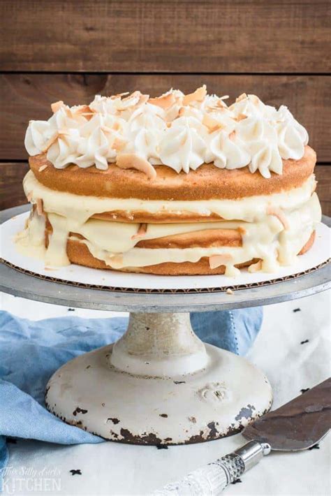 Naked Coconut Cake The Easiest Layer Cake Ever Loaded With Coconut