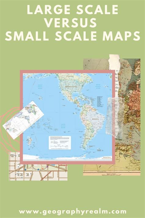 Large Scale Versus Small Scale Maps Scale Map Map Cartography