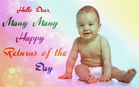 Little Cute Baby Birthday Wishes Cards Best Greetings Festival Chaska