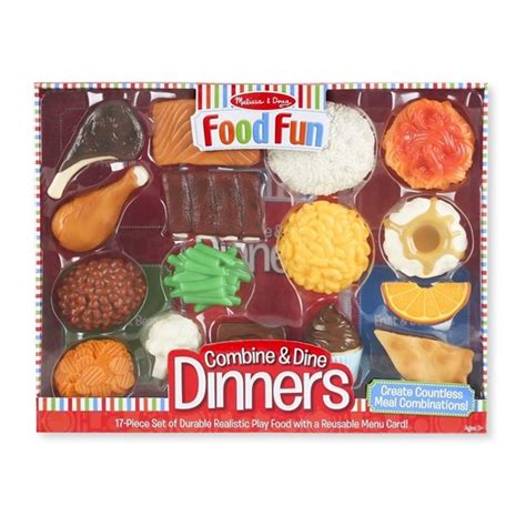 Melissa And Doug Food Fun Combine And Dine Dinners 17 Piece Set Kids