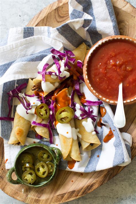 Pickled Jalapeño Shredded Beef Flautas Sweet Life