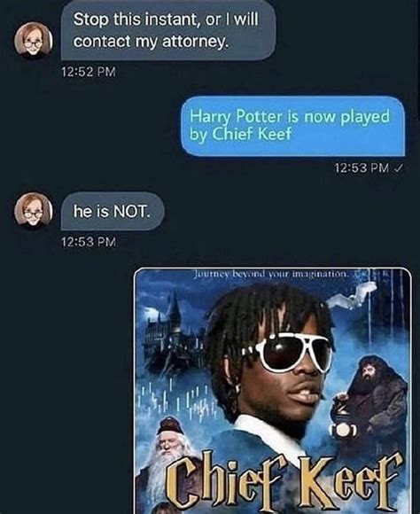 Harry Potter Is Now Played By Chief Keef Meme Laptrinhx