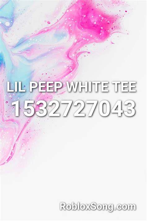 Lil Peep White Tee Roblox Id Roblox Music Codes In 2020 Lil Peep