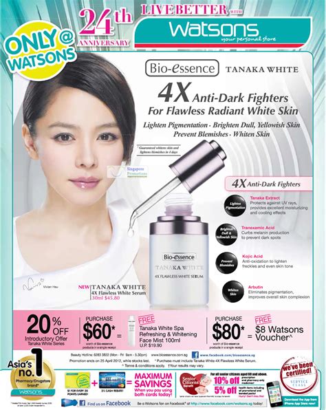 Double whitening renewal night cream is enriched with the dual whitening efficacies of tanaka extract and tranexamic acid, to help whiten the. Bio-Essence, Tanaka White » Watsons Personal Care, Health ...