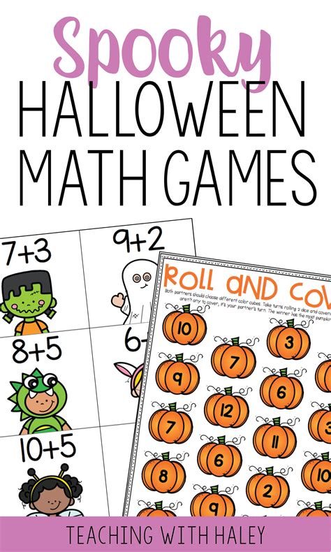 Halloween Math Games For Kindergarteners And First Graders Spooky