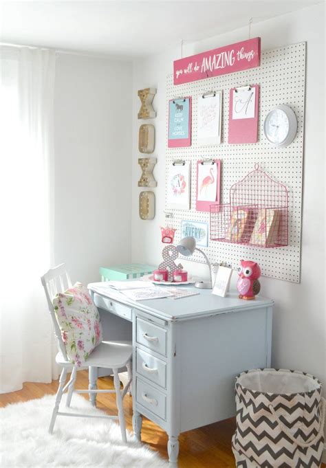 It may seem like your options are confined to squeezing in a bed and—if you're lucky—a nightstand, but there are ways to pack plenty of style into. A peg board for the girls' room in 2019 | Kids bedroom ...