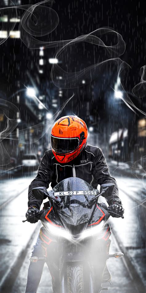 1080x2160 Orange Helmet Biker 4k One Plus 5thonor 7xhonor View 10lg