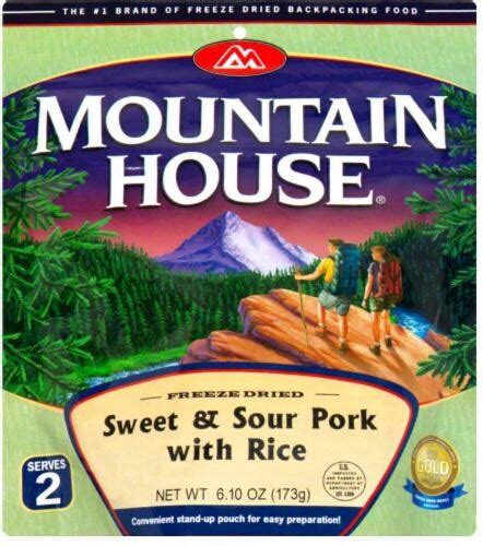 Mountain House Freeze Dried Sweet And Sour Pork With Rice 61 Ounce Kroger