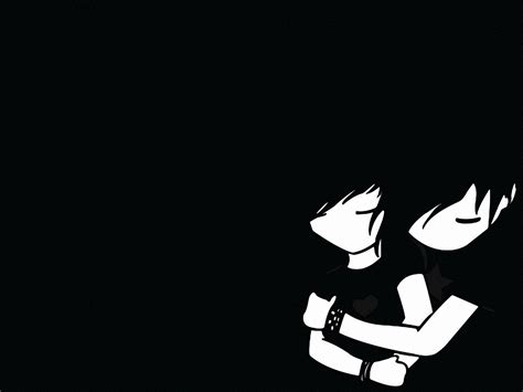 Black And White Anime Couple Wallpapers Wallpaper Cave