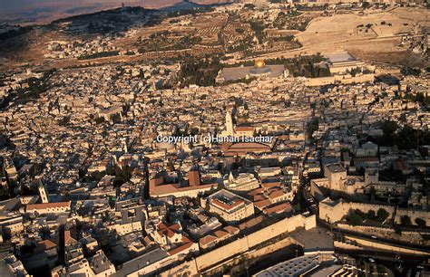 An Aerial View Of Jerusalem Old City Hanan Isachar Photography
