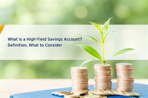 What Is A High Yield Savings Account Definition What To Consider