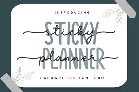 Download Sticky Planner Font For Free Font Studio