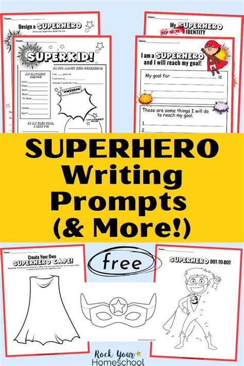 Free Superhero Writing Prompts And More To Boost Creativity Superhero