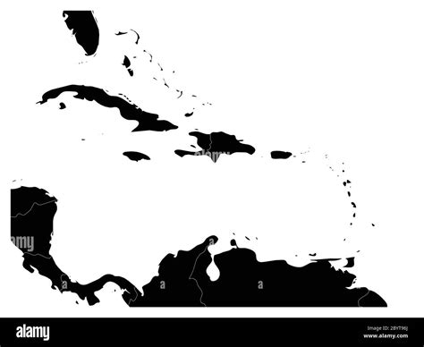 Mapa Blanco De America Central Imágenes De Stock En Blanco Y Negro Alamy