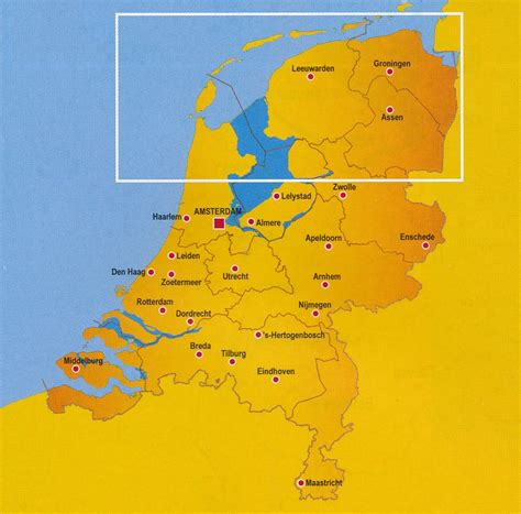 It is a constitutional monarchy located in northwestern europe, bordered by the north sea to the north and west, belgium to the south. Wegenkaart - landkaart Nederland Noord - Midden - Zuid set ...