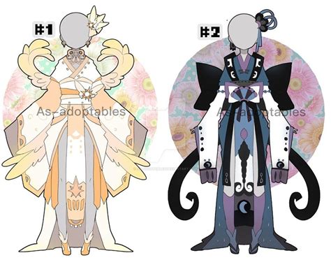 Sun And Moon Princess Outfit Adoptables Closed By As Adoptables มีรูป