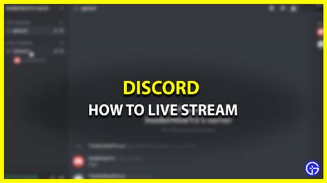 How To Live Stream Games On Discord Gamer Tweak