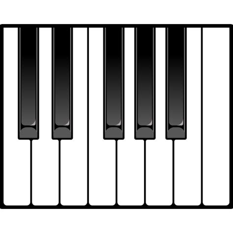 A Piano Keyboard Octave Free Svg