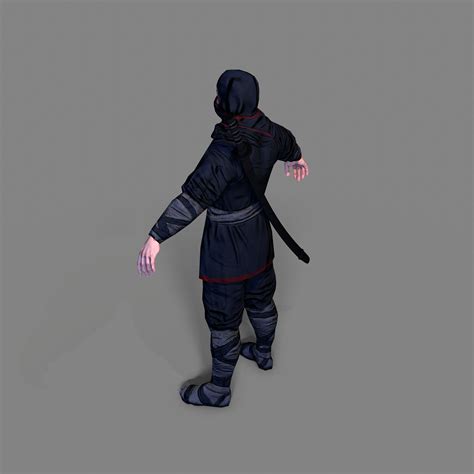 3d Model Ninja Vr Ar Low Poly Cgtrader