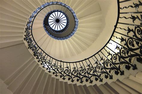 We had to wait for our allotted time to ensure social distancing. Greenwich: Queen's House - Tulip Stairs | London Design Collective
