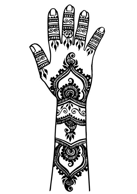 Now you can color them! Arm and hand tattoo 2 - Tattoos Adult Coloring Pages
