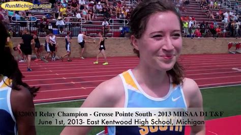 Interview Grosse Pointe South 3200m Relay Champion At The 2013 Mhsaa