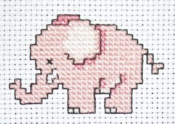 Both these lack the same wide spaces aida cloth provides for beginners though. Free cross stitch patterns elephants