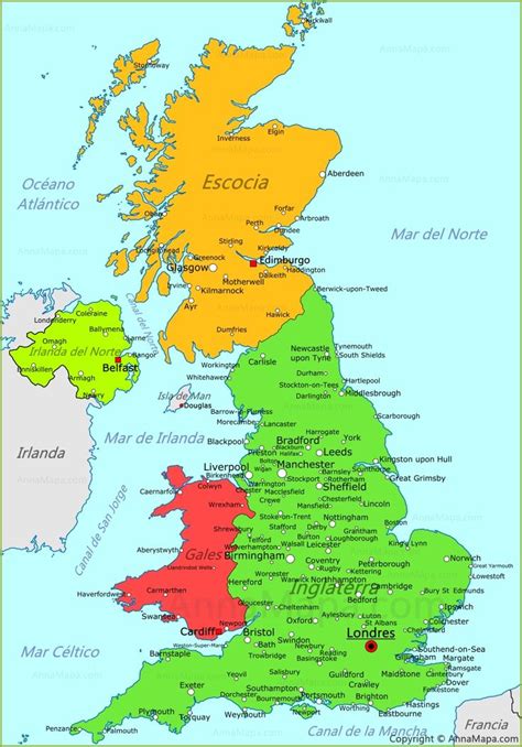 Mapa del Reino Unido Mapa del reino unido Mapa politico de europa Mapa de gran bretaña