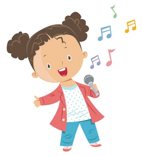 Girl Singing Karaoke Illustrations Royalty Free Vector Graphics And Clip
