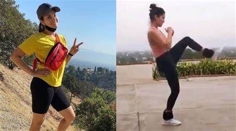 Sunny Leone Exercises With Heavy Ankle Weights Watch Video