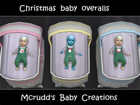 Mcrudds Christmas Baby Overalls
