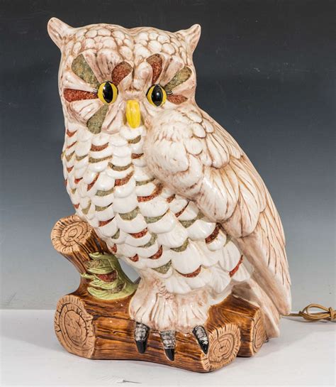 See more ideas about lamp, antique lamps, glass lamp. A Midcentury Ceramic Owl Accent Lamp at 1stdibs