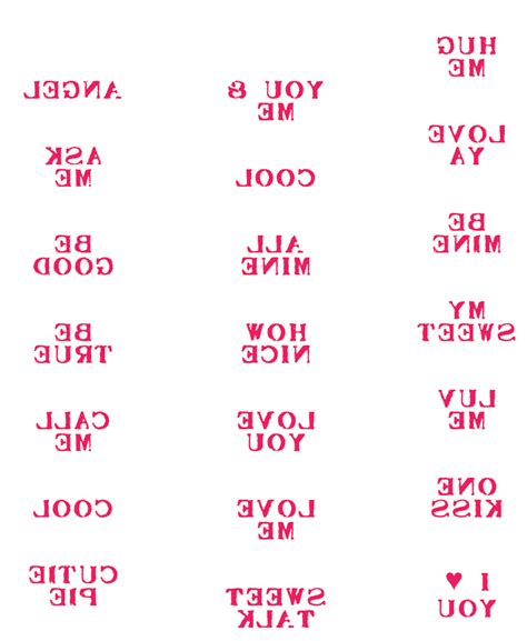Printable Candy Heart Phrases Customize And Print