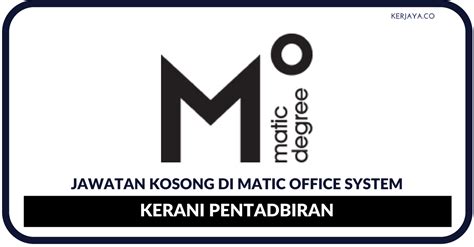 Jawatan kosong terkini yang diiklankan adalah seperti berikut: Jawatan Kosong Terkini Matic Office System ~ Kerani ...