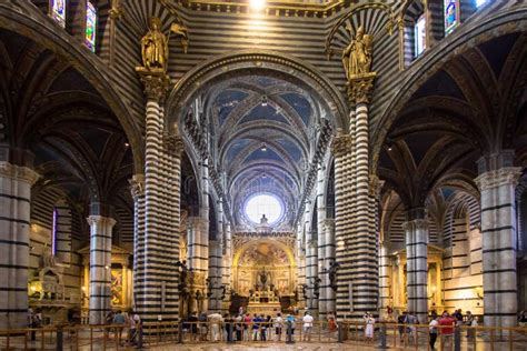 Interior Of Siena Cathedral In Tuscany Italy Editorial Stock Photo