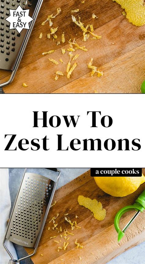 In order to zest a lime without a zester, equipment needed will include a fine grater,. How to Zest a Lemon - A Couple Cooks | Recipe | Couple cooking, Lemon zester, Zest