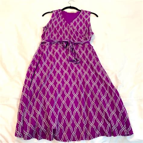 41 Hawthorn Dresses 4 Hawthron Faux Wrap Dress Purple Geometric