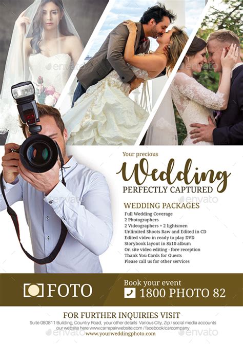 Wedding Photography Services Flyer Print Templates Graphicriver