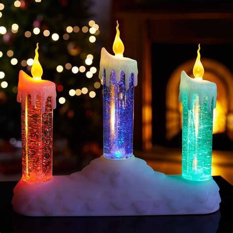 Colour Changing Glitter Candles
