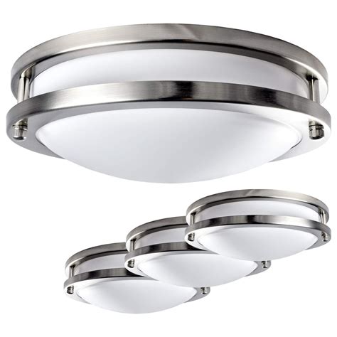 Luxrite Led Flush Mount Ceiling Light 10 Inch Dimmable 5000k Bright