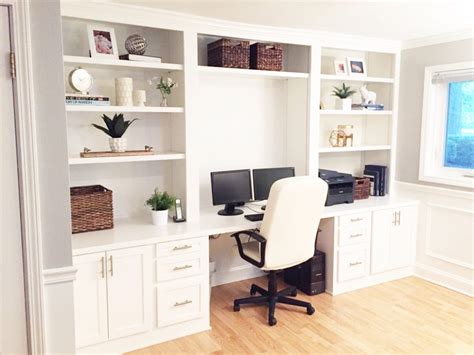 How to build bookshelves for a recessed nook. Built-In Desk Reveal - The Cofran Home