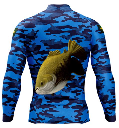 13 Camisa De Pesca Personalizada Masculina Camuflada Azul Loja Mmc